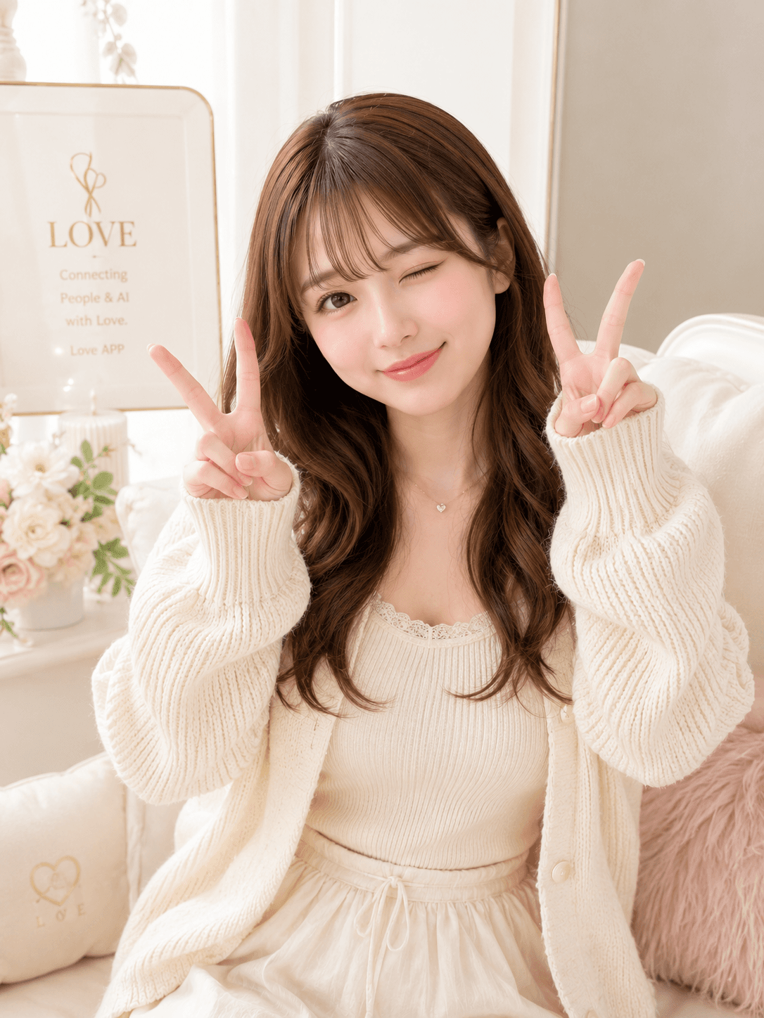 ねね 夜のオフィス